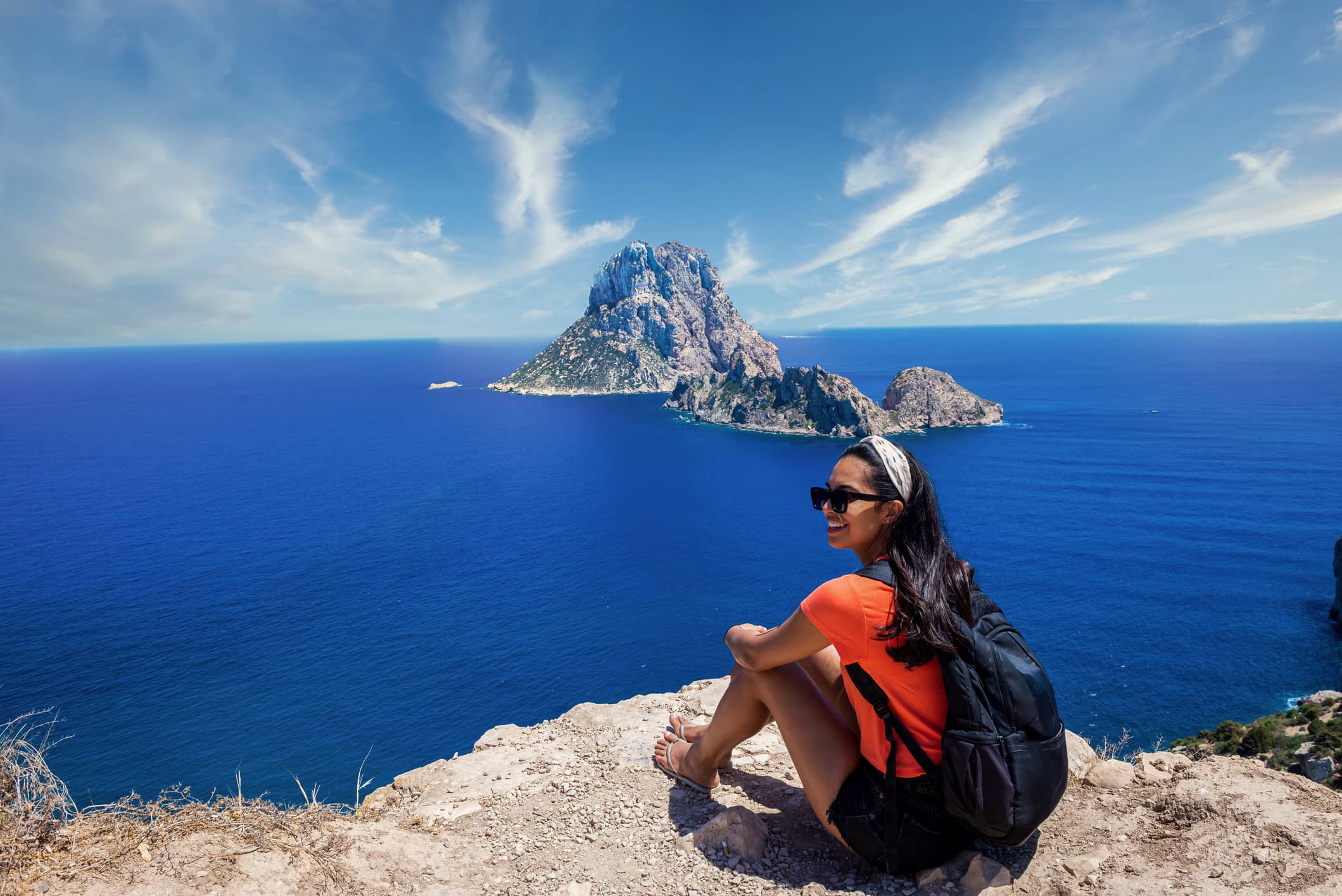 Travel nurse enjoying the view of the ocean